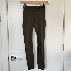 Lululemon Train Times 7/8 Pant 25" Dark Olive Size 2